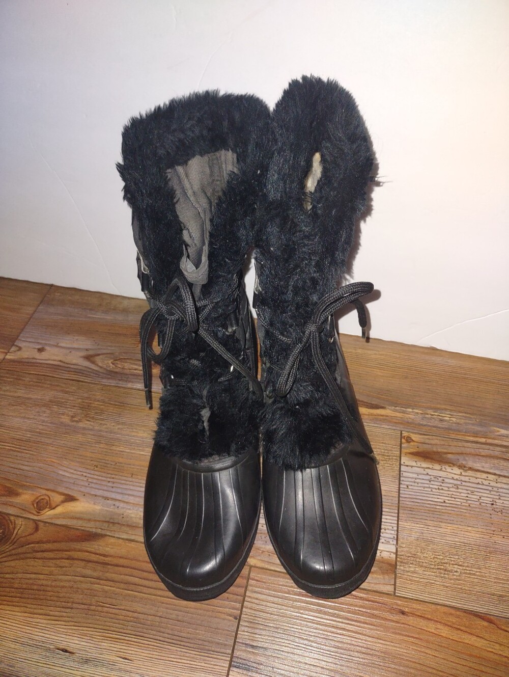 Women's Black Fur-Trim Winter Boots Sorel Kaufman Canada
